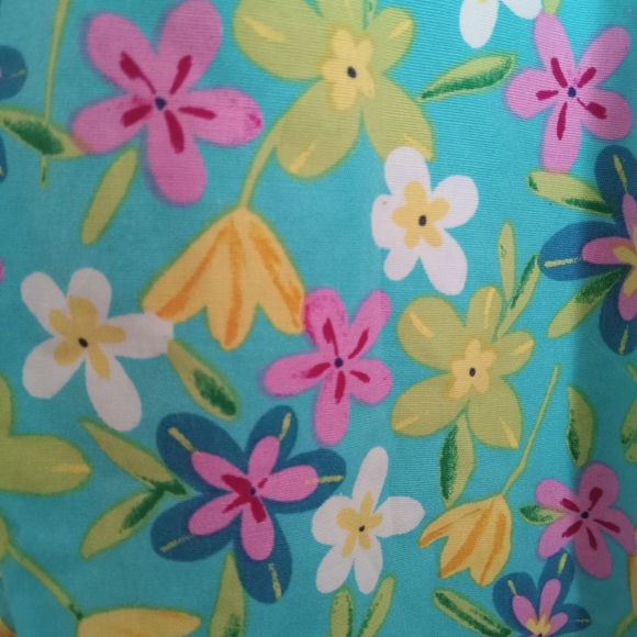 Vintage Floral elastic waist pants size xl - Picture 2 of 3